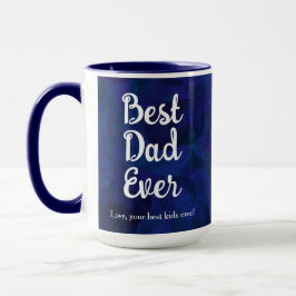 Taza Navy Blue Mejor Papá Que Nunca Es Gracioso De Los 