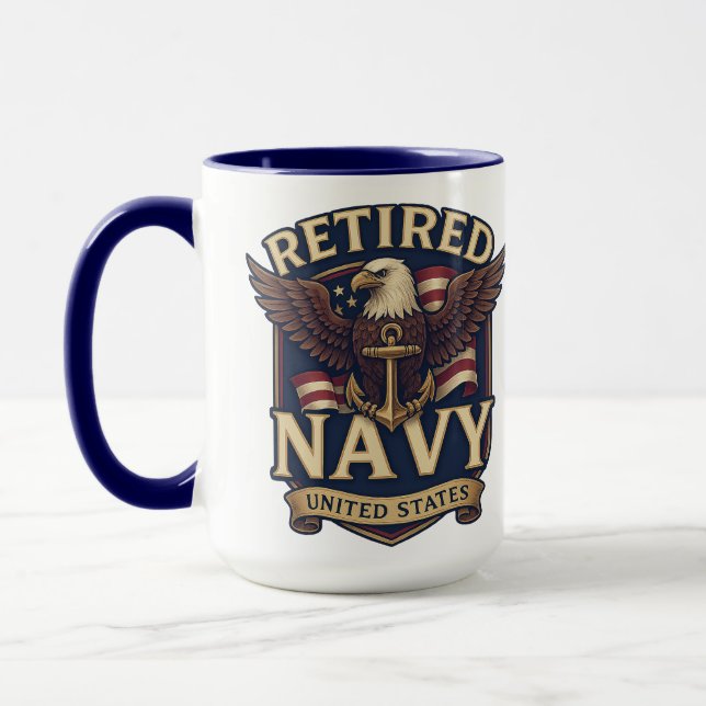 Taza Navy USN Veteran (Izquierda)