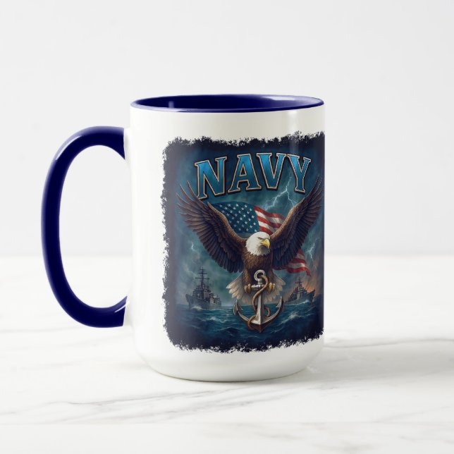 Taza Navy USN Veteran (Izquierda)