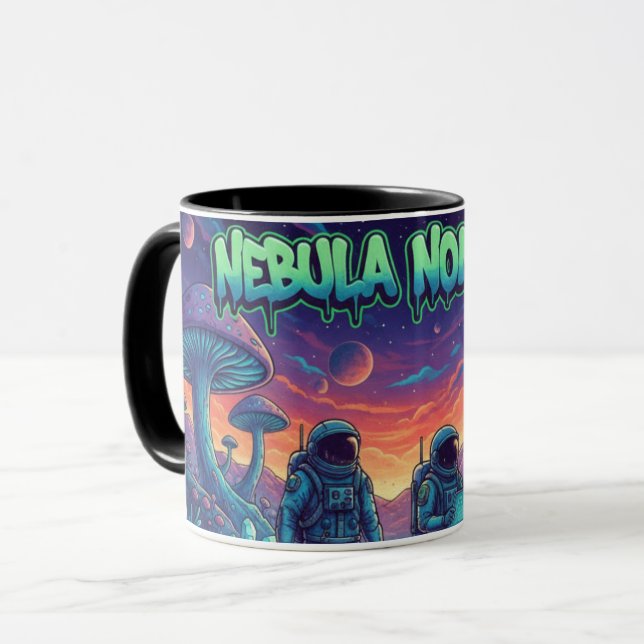 Taza Nebula Nomads Space Astronaut Sci-Fi Combo Coffee  (Anverso izquierdo)