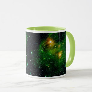 Taza Nebulosa de nube de gas verde GL490 - Foto espacia