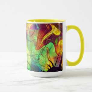 Taza Nebulosa Pintada -Bomba Óptica De Fuego