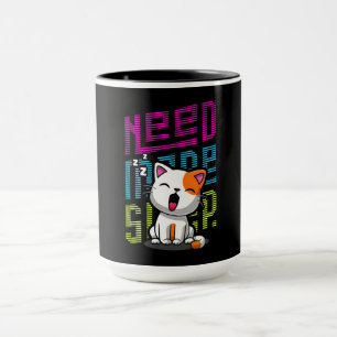 Taza Necesita más sueño   Divertida expresión de bostez