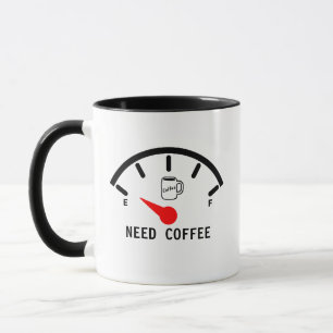 Taza Necesitas Café Más Cafeína Graciosa Mug Regalo Hum