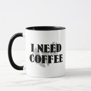 Taza Necesito Café Café Mug