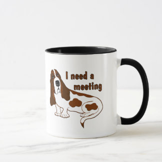 Taza Necesito Una Cita Graciosa Y Un Perro Triste.