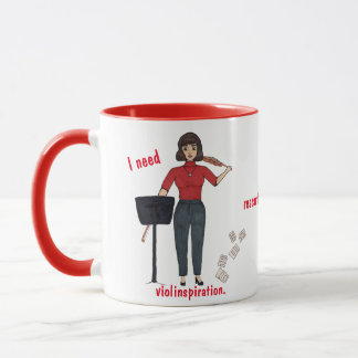 Taza Necesito Violación. Camiseta