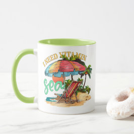 Taza Necesito vitamina mar