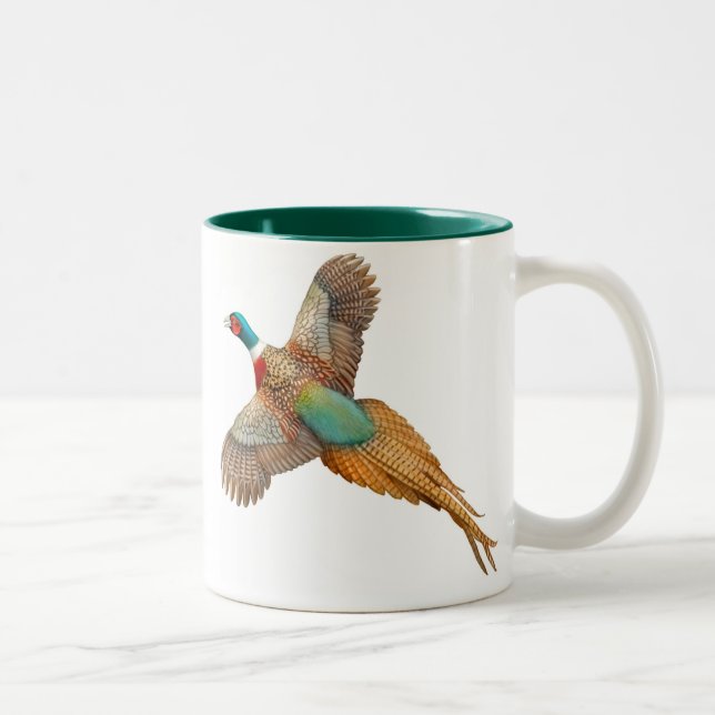Taza Necked del faisán del anillo (Derecha)