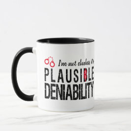 Taza Negabilidad plausible (no despistada) graciosa