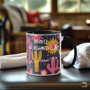 Taza Negocios para Spa y Wellness - Cactus & Sunflower
