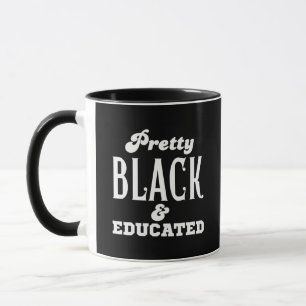 Taza Negra atractiva y educada