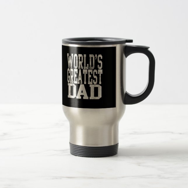 Taza negra/blanca del papá más grande del mundo, (Derecha)