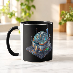 Taza Negra Combo Laboratorio de Investigación de C