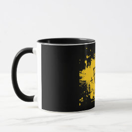 Taza Negra con logo de +Flow