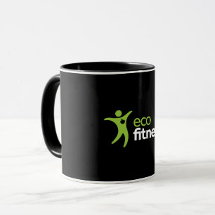 Taza negra de 11 oz I Eco Fitness Black