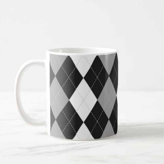 Taza negra de Argyle (Izquierda)