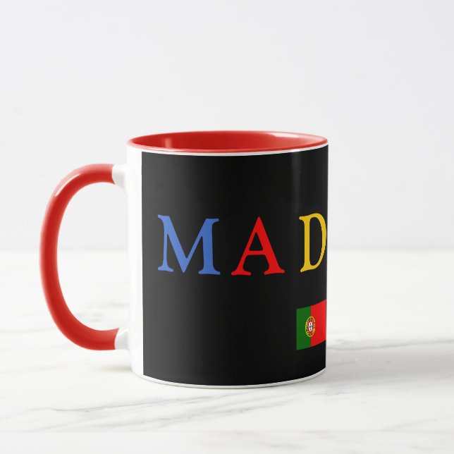 Taza negra de encargo de Madeira (Izquierda)