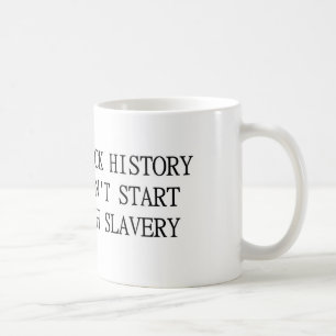 Taza negra de la historia