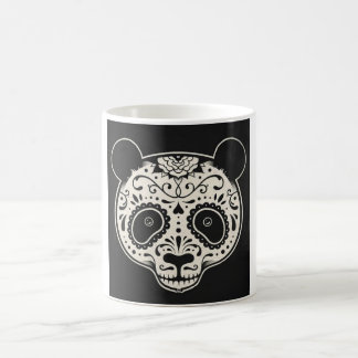 taza negra de la panda