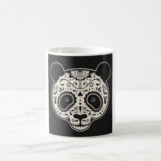 taza negra de la panda (Centro)