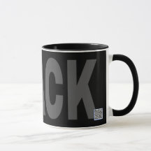 Taza negra de Zazzle