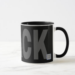 Taza negra de Zazzle