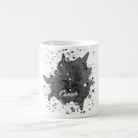 Taza negra del cáncer