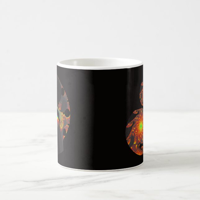 Taza negra del fractal (Centro)