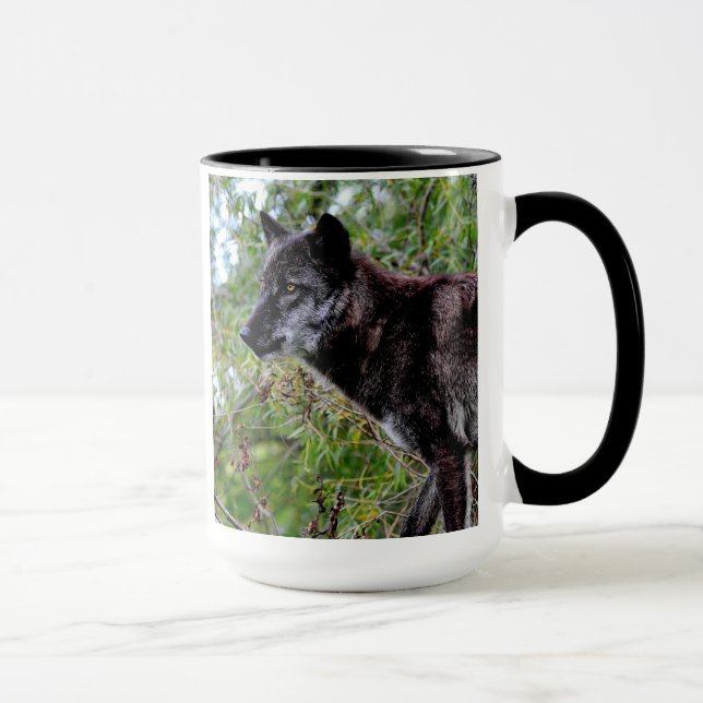 Taza negra del lobo (Derecha)