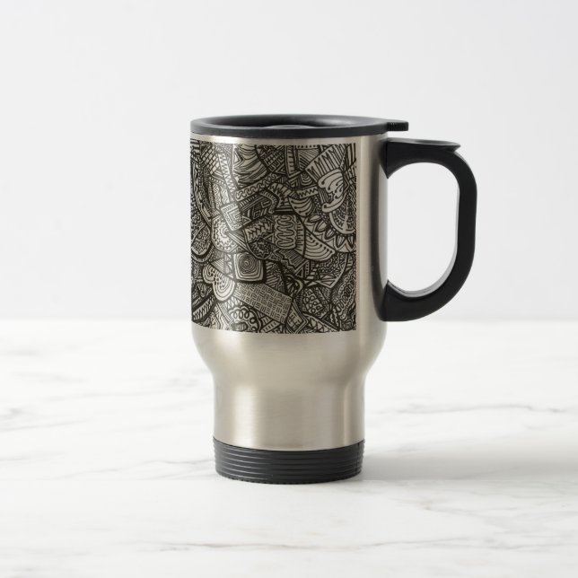 Taza negra del viaje (Derecha)