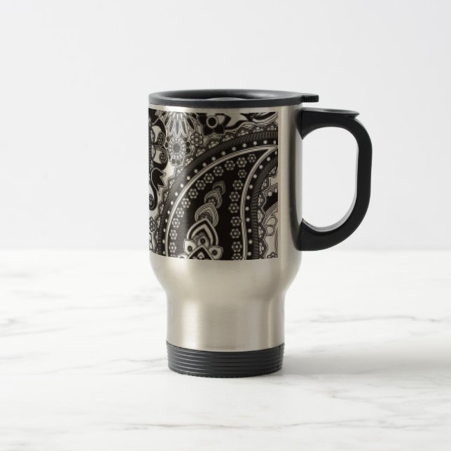 Taza negra del viaje de Paisley (Derecha)