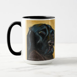 Taza negra durmiendo de dos tonos, 15 oz