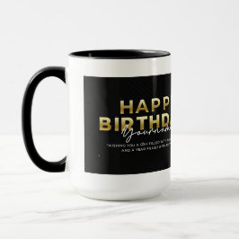 Taza negra y blanca