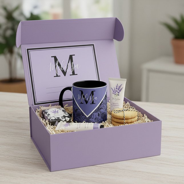 Taza negra y de paisley peri (Subido por el creador)