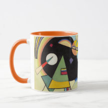 Taza negra y violeta de Kandinsky - del arte