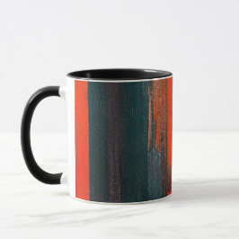 Taza Negrita Resumen de arte rojo y negro