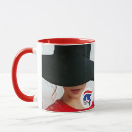Taza Negro de encargo campanero de 15 onzas que mira