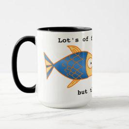 Taza Negro de encargo campanero ZAZZ_IT a pescado de 15