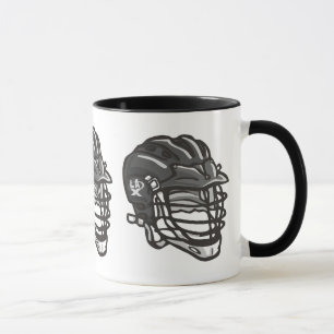 Taza Negro del casco de LaCrosse