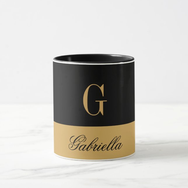 Taza Negro del oro (Centro)