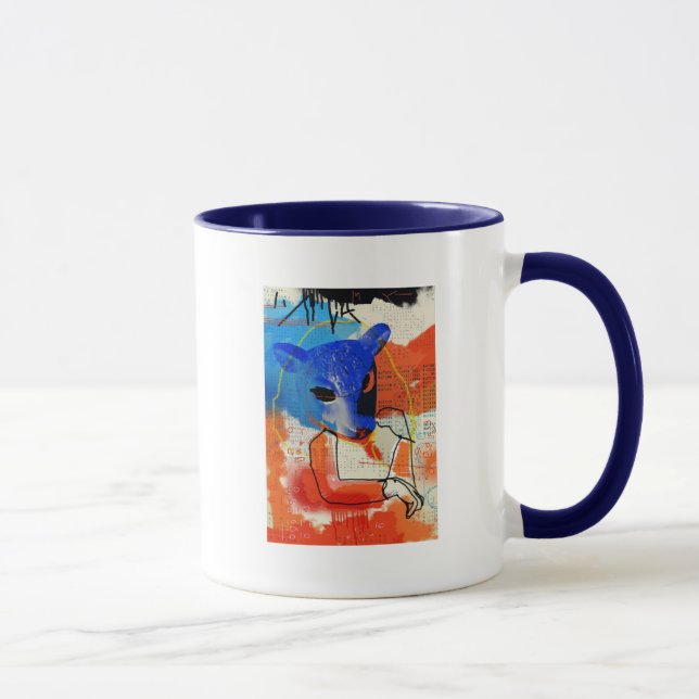 Taza Negro huérfano el | MK - silueta de la máscara de (Derecha)
