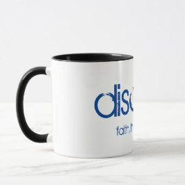 Taza Negro negro discípulo de unidad blanca dentro