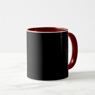 Taza Negro-negro, simplemente elegante