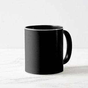 Taza Negro-negro, simplemente elegante fango