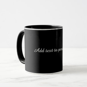 Taza Negro-negro, simplemente elegante, PLANTILLA