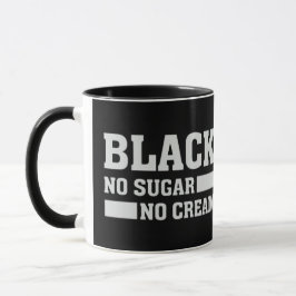 Taza Negro No Azúcar No Crema Mug