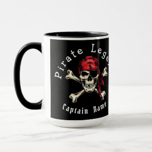 Taza Negro pirata