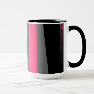 Taza Negro rosa y gris