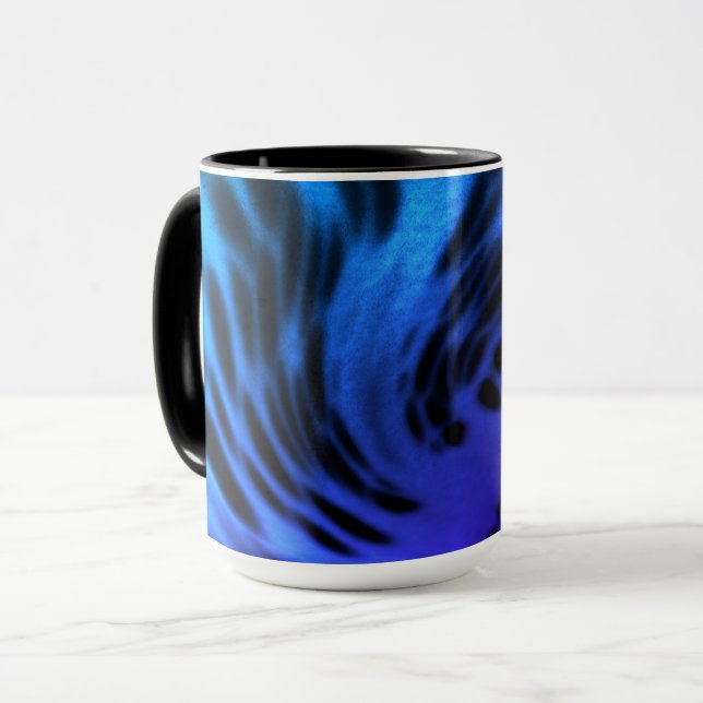 Taza negro y azul (Anverso izquierdo)